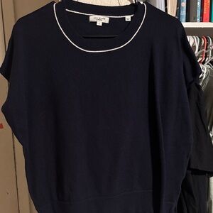 Max Studio Dark Blue Crew Neck Sweater